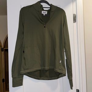 Womens BlanketBlend Move 1/4 Zip Dark Sage